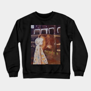 'Little Girl Visiting the Dairy' Crewneck Sweatshirt